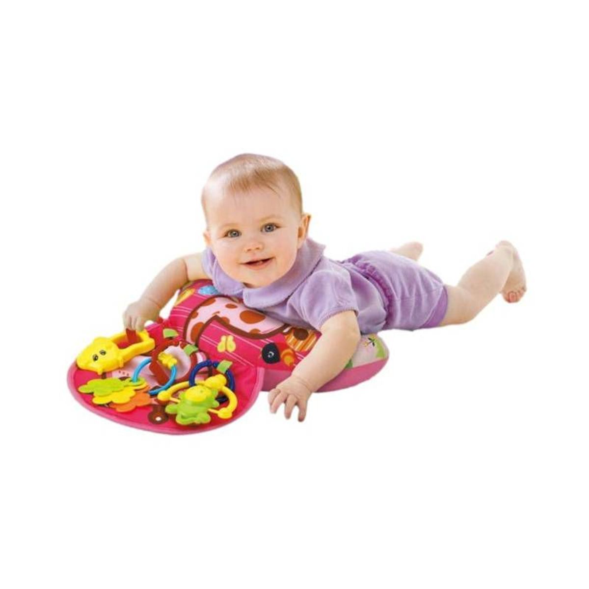 GENERICO - COJIN PARA ESTIMULAR EL GATEO DEL BEBE ROSA