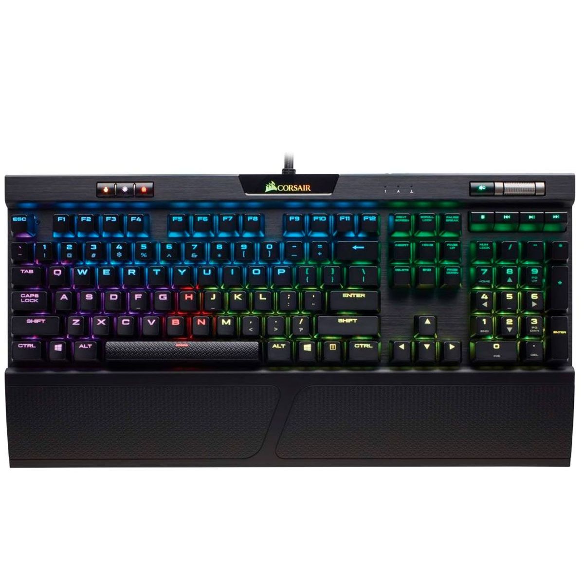 CORSAIR - TECLADO CORSAIR K70 RGB MK.2 RAPIDFIRE  Keyboard  CHERRY® MX Speed