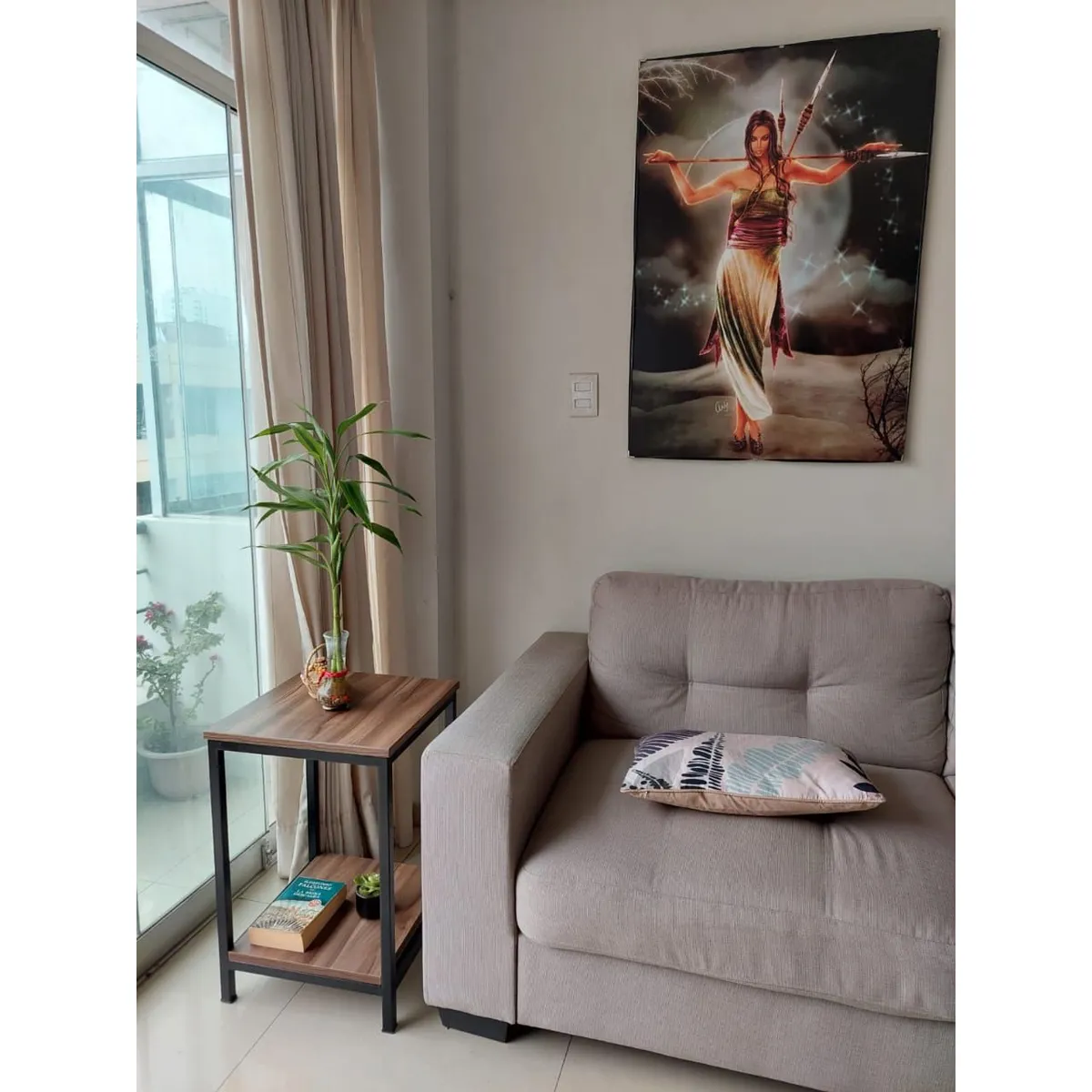 GENERICO - Mesa lateral color nogal