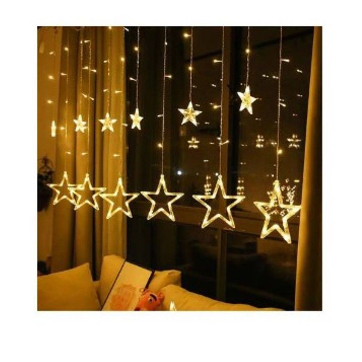 GENERICO - Luces led de navidad modelo estrellas