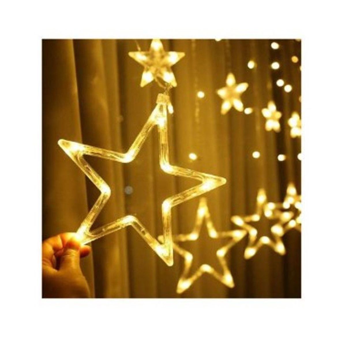 GENERICO - Luces led de navidad modelo estrellas