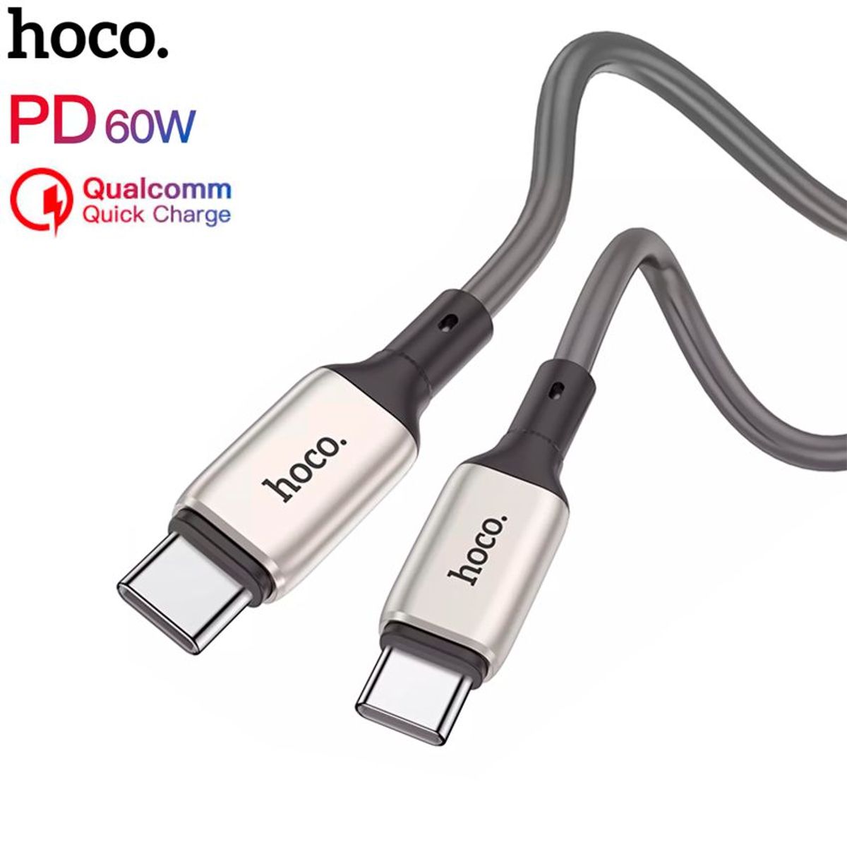 HOCO - Cable de Carga Rápida HOCO 60W 3A Tipo C a C X66N 1m