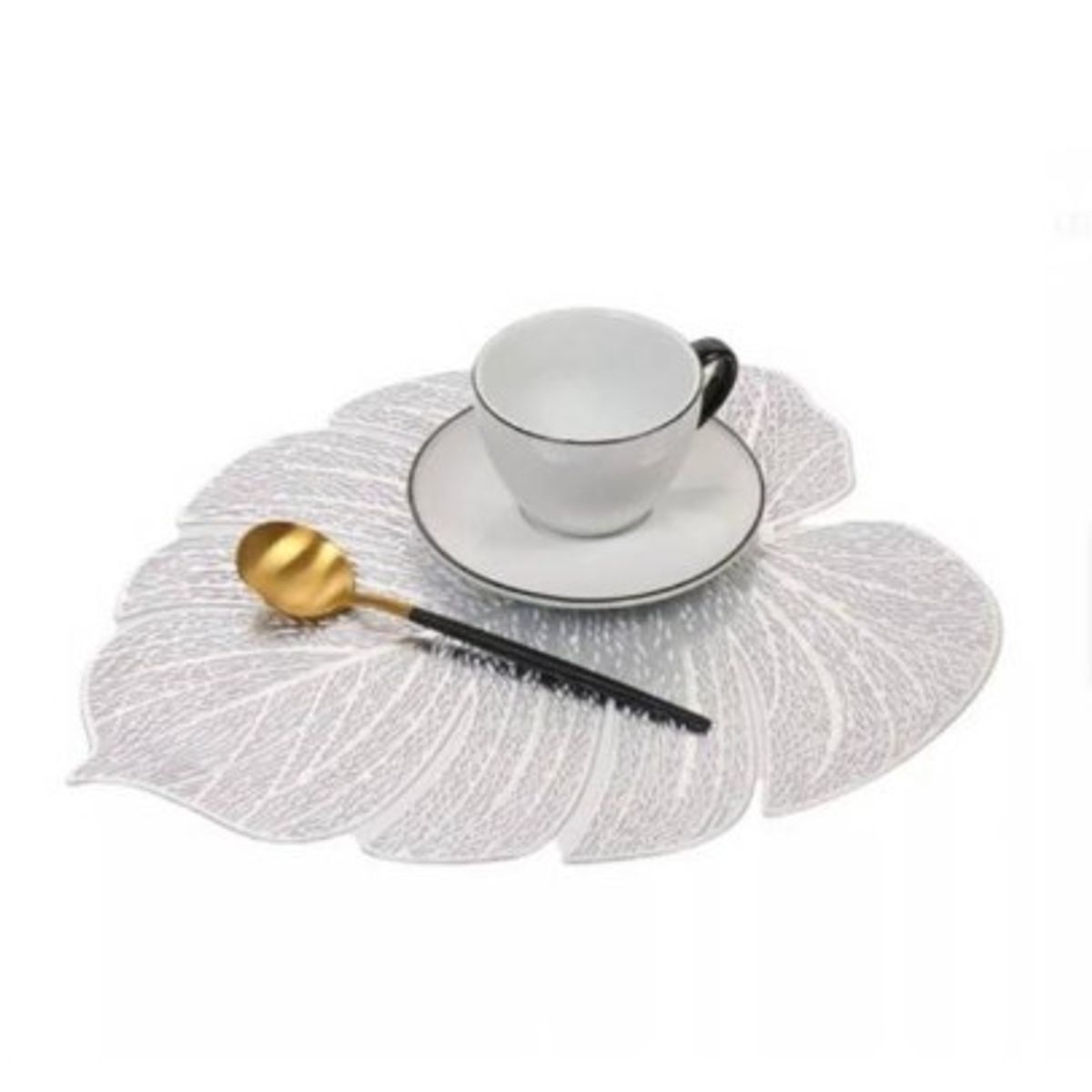 GENERICO - Individuales de Mesa Comedor 6 piezas Plateado de Calidad