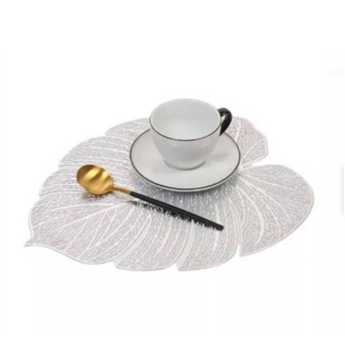 GENERICO - Individuales de Mesa Comedor 6 piezas Plateado de Calidad