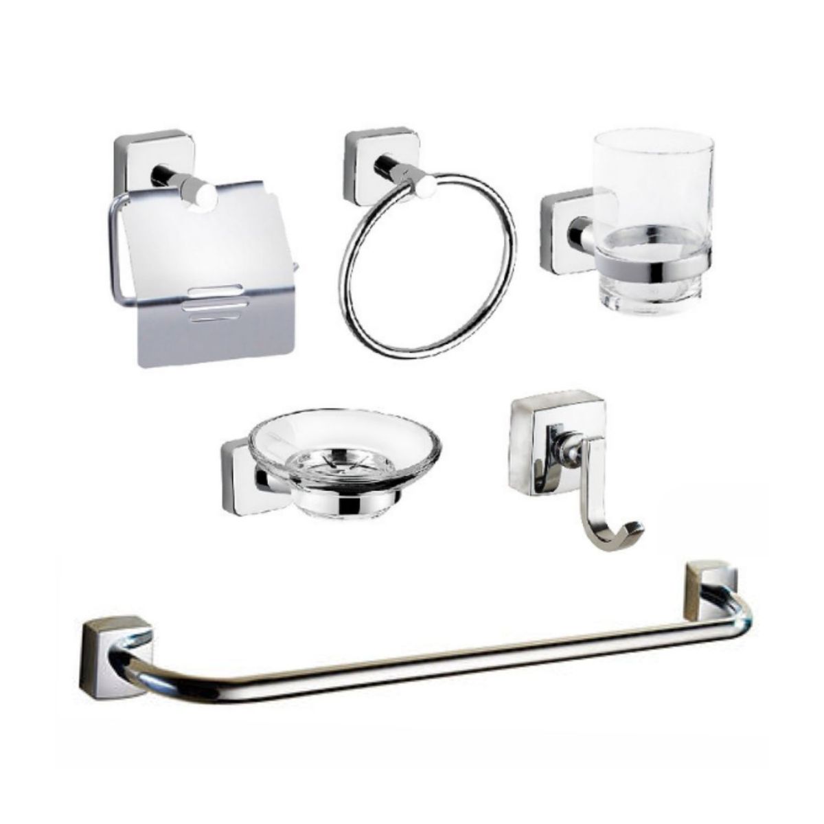 GENERICO - Acesorios para Baño Kit 6 Piezas XM 61300