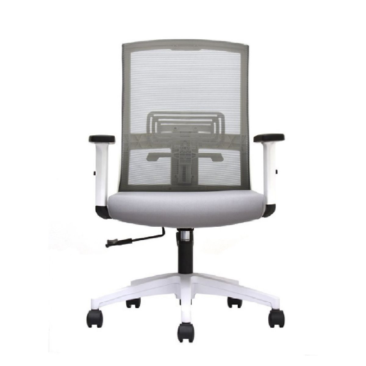 MOBELART - Silla de Oficina Gerente Monk Semi Reclinable Gris möbelArt