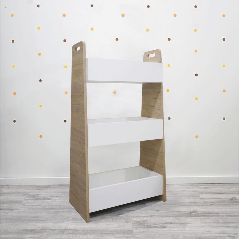 ALL CENTER MUEBLES DE MELAMINA - Estante Organizador Liam Tres Niveles