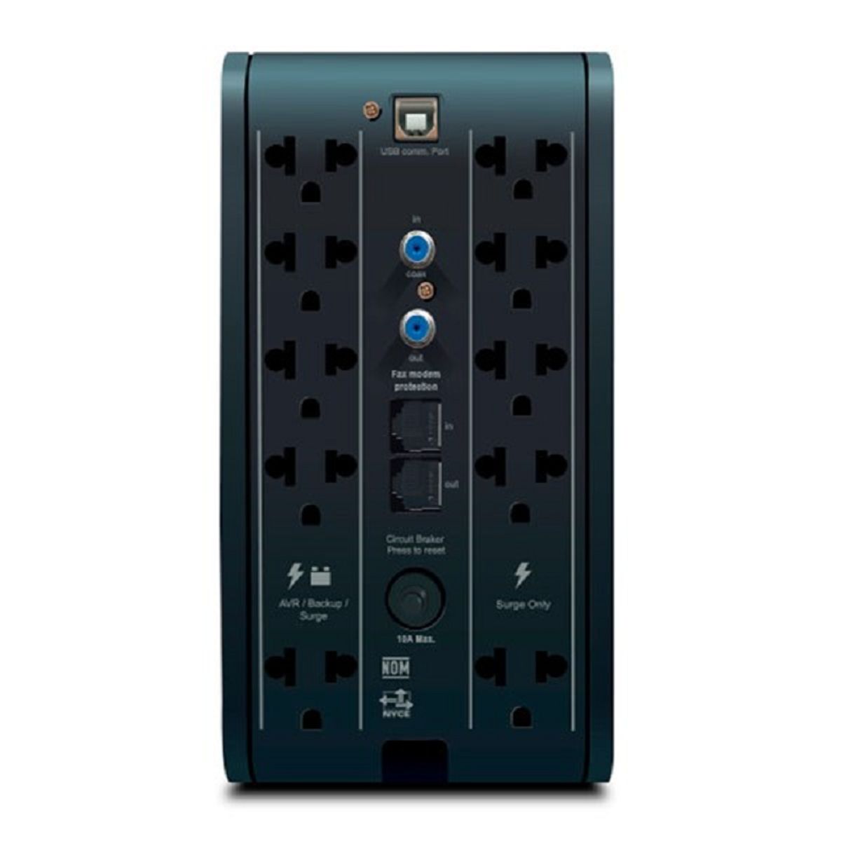 CDP - UPS CDP R-SMART 1510I 1500VA 900W 10 SALIDAS 5 PORT USB-A 1 PORT USB-C