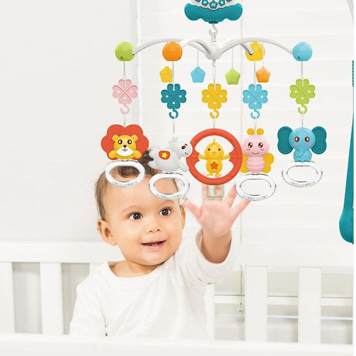 HUANGER - Movil Musical para Cuna Unicornio Azul HE0311