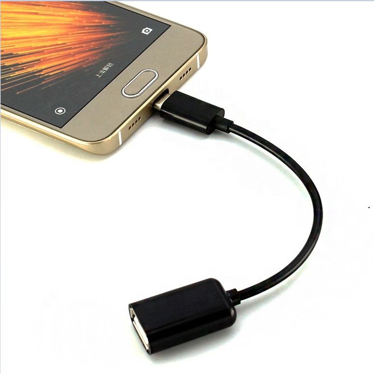 GENERICO - ADAPTADOR OTG TIPO C A USB HEMBRA - NEGRO