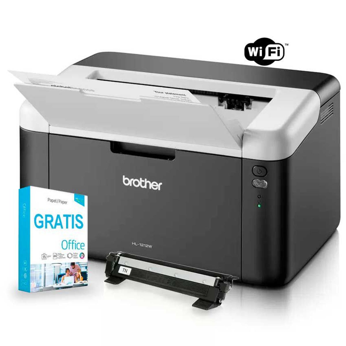 BROTHER - Impresora BROTHER HL 1212W WI-FI Láser Monocromática