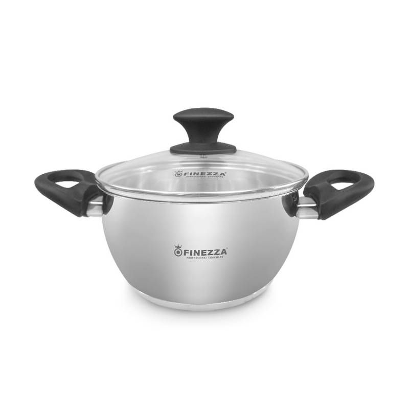 FINEZZA - Olla de Acero Inoxidable FINEZZA de 20 cm FF-0020-IN