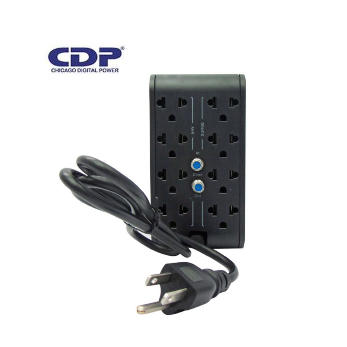 CDP - Estabilizador Cdp R2cu-avr1008i 8 Salidas 4 Puertos USB 1000va/500w