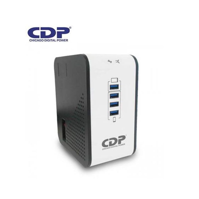 CDP - Estabilizador Cdp R2cu-avr1008i 8 Salidas 4 Puertos USB
