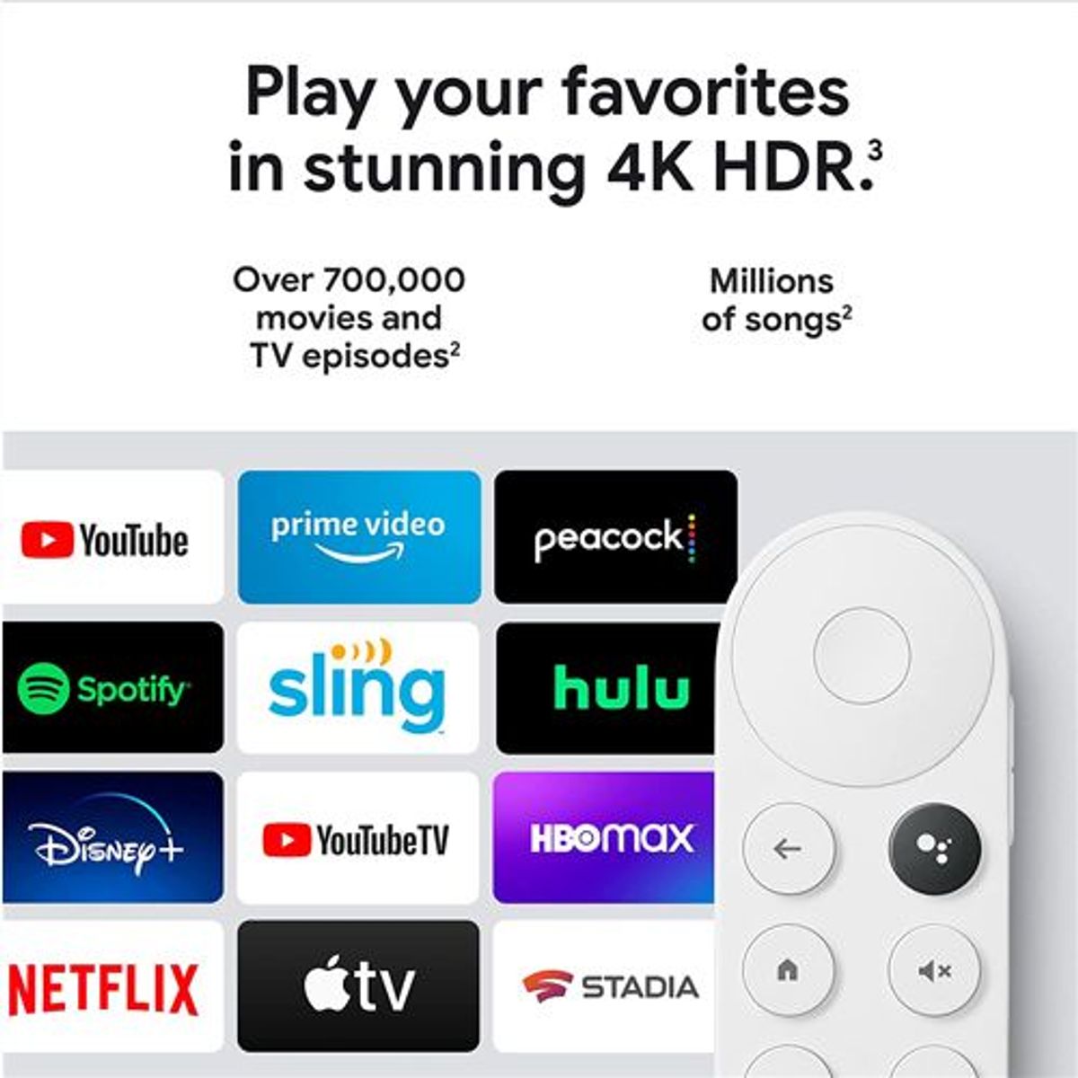 GOOGLE - Google Chromecast 4k with Google Tv