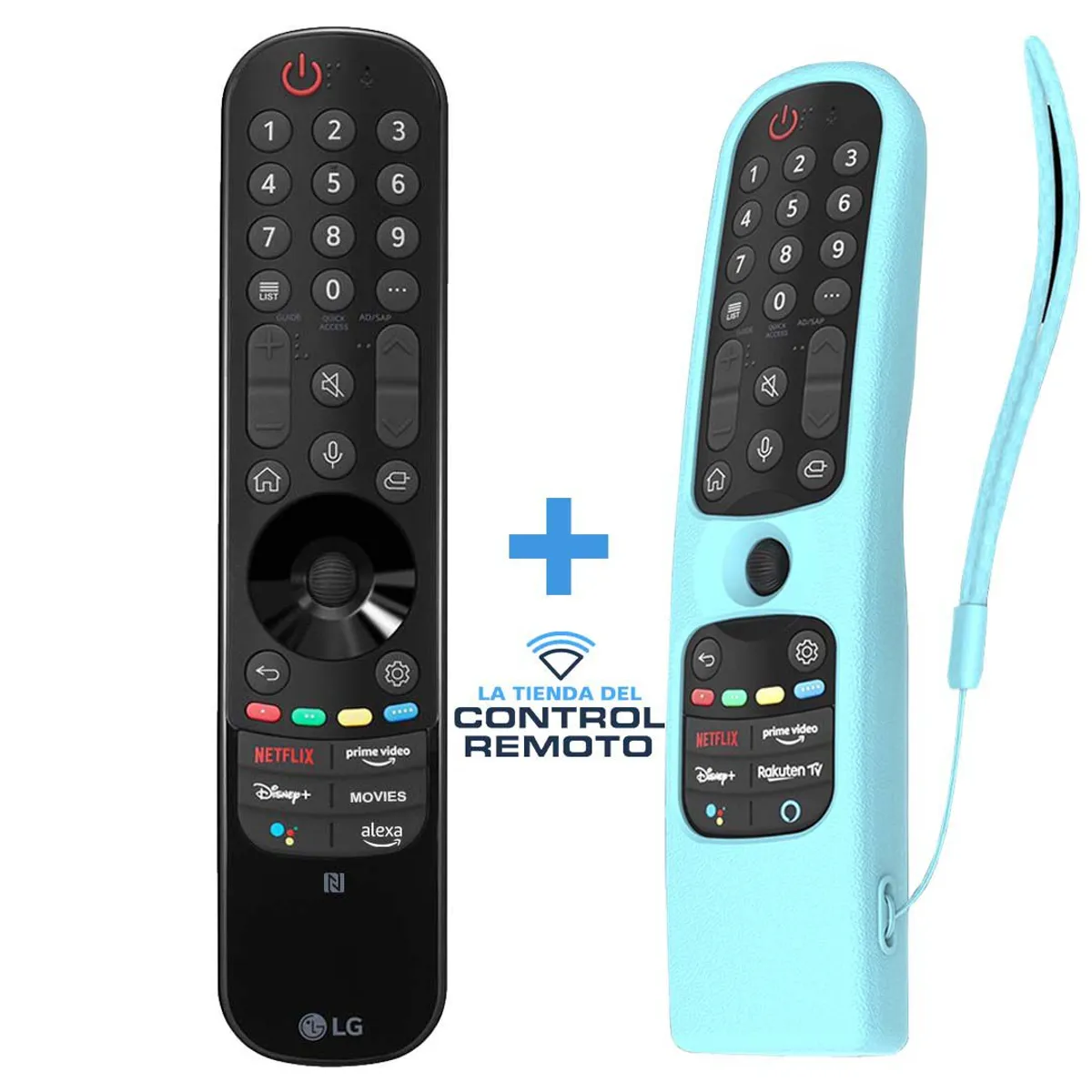 LG - Control LG Magic Remote MR22 + Funda Celeste Forescente