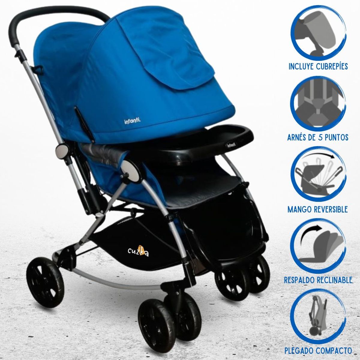 INFANTI - COCHE CUNA INFANTI «GENOVA 2020» BLUE