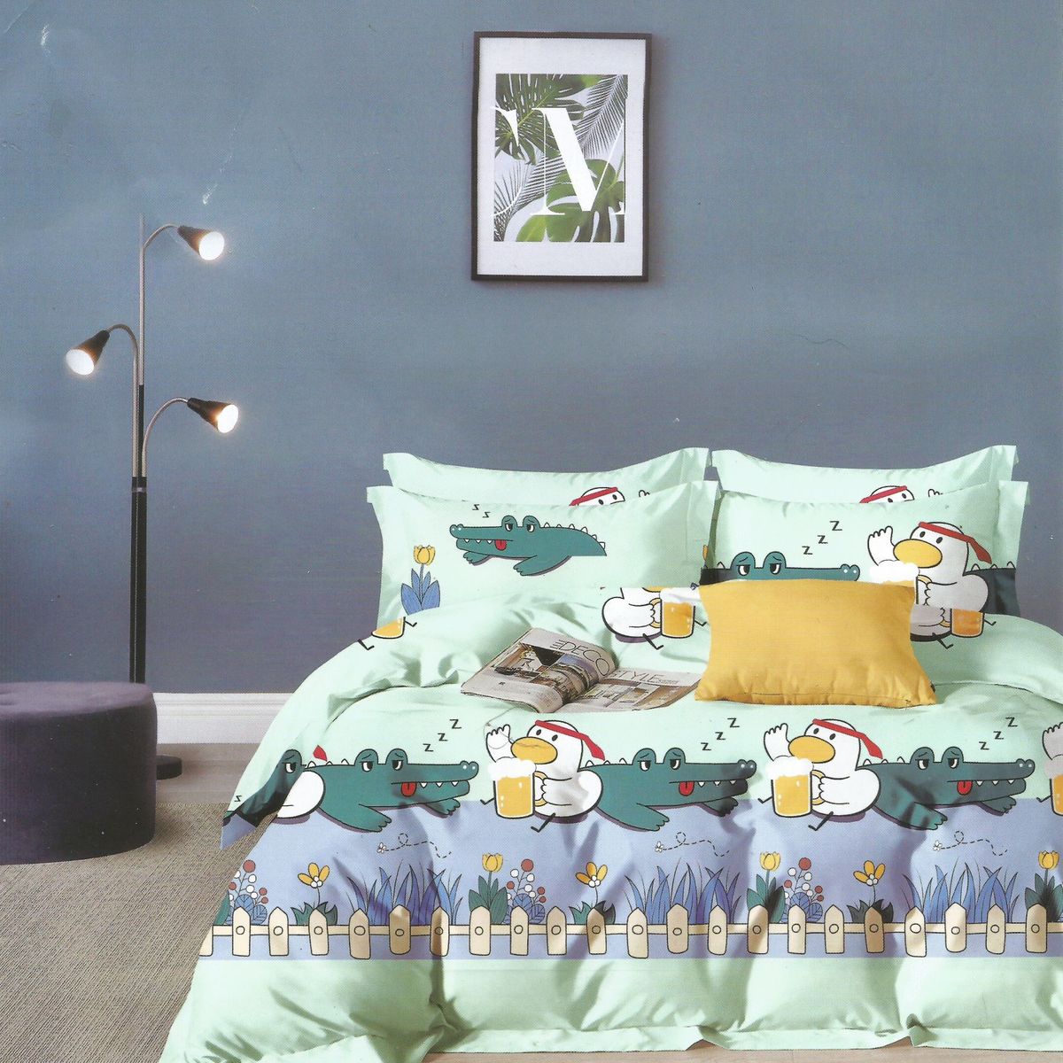 MINGDA - Set Edredón Kids 2 Pz + Sabanas + Fundas 5 piezas