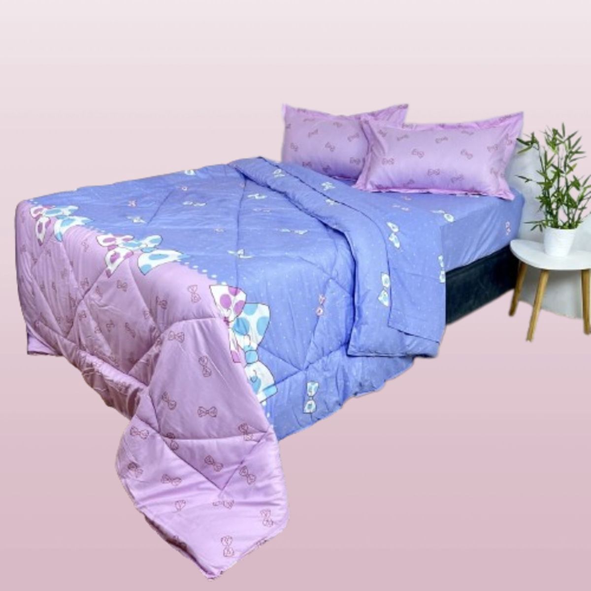 MINGDA - Set Edredón Kids 2 Pz + Sabanas + Fundas 5 piezas