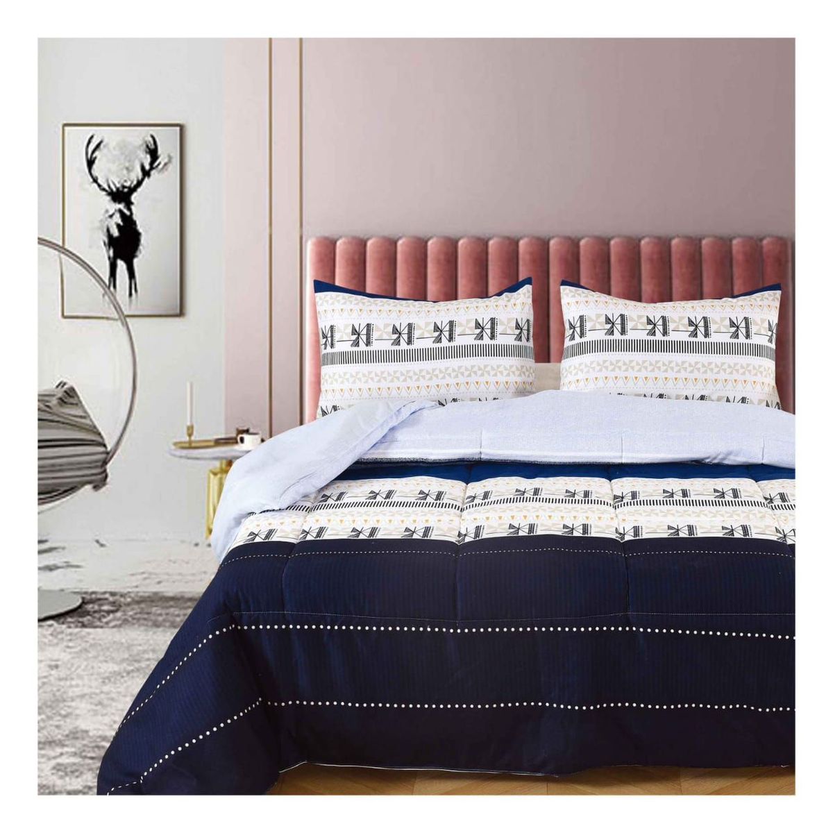 VENECIA - Set Edredón 2 Pz + Sabanas + Fundas 100% Calidad Premium