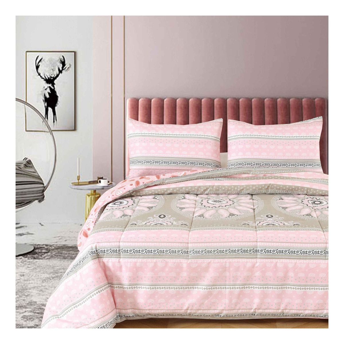 VENECIA - Set Edredón 2 Pz + Sabanas + Fundas 100% Calidad Premium