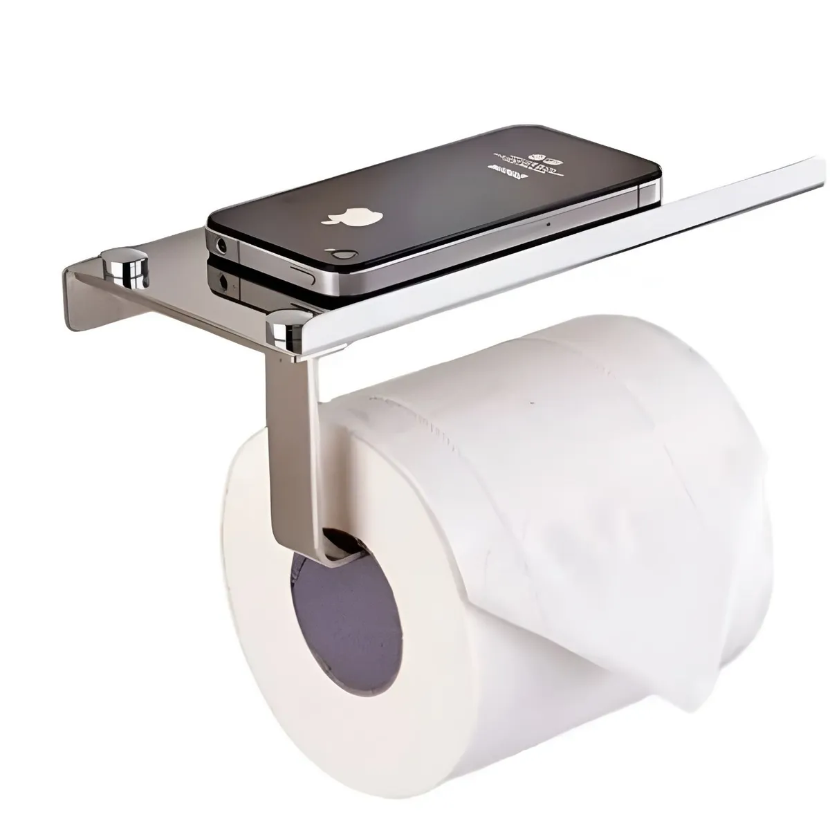 GREEN HOUSE - PORTAPAPEL HIGIENICO ACERO INOXIDABLE MULTI-USO SUS 304