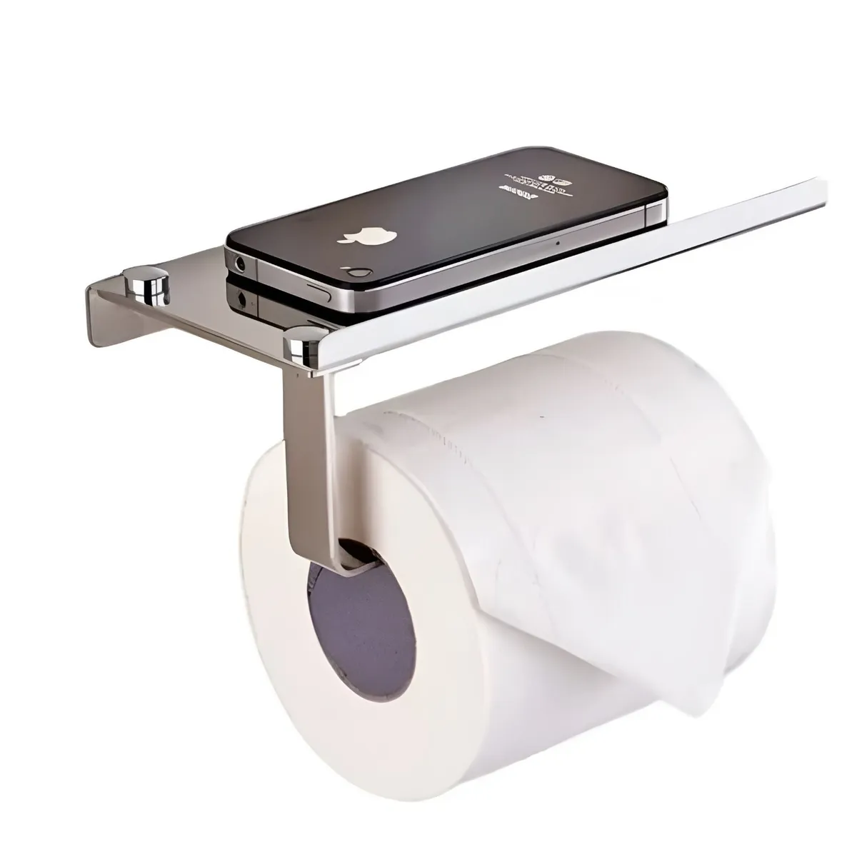 GREEN HOUSE - PORTAPAPEL HIGIENICO ACERO INOXIDABLE MULTI-USO SUS 304