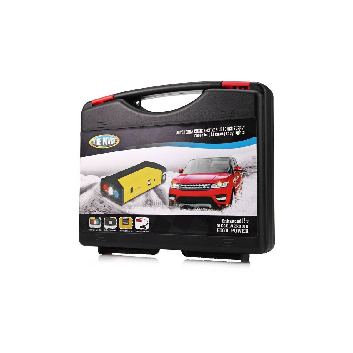 GENERICO - Kit arrancador bateria auto recargable