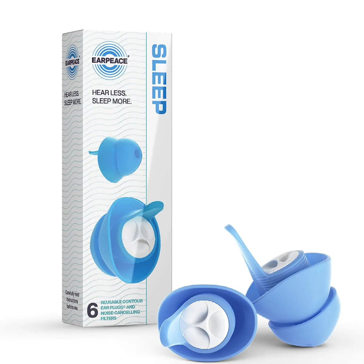 EAR PEACE - Tapones de Oìdo Para Dormir Bien Antiruido Filtro de Reducciòn de Ruido hasta 30dB - EARPEACE SLEEP
