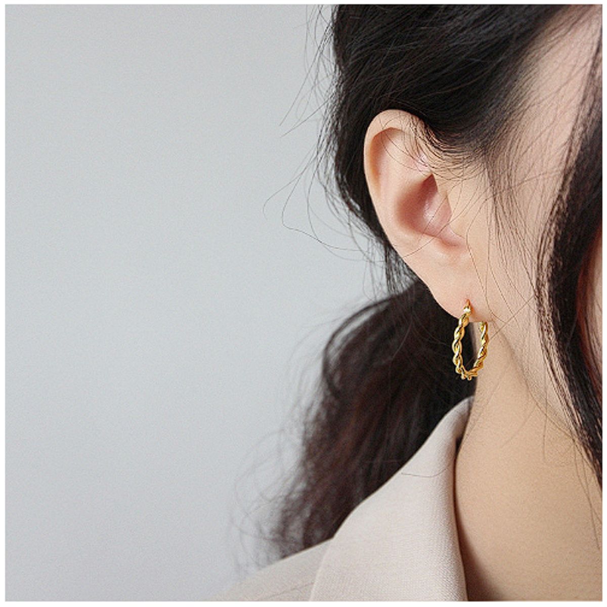 KAST PE - Aretes pendientes Mujer Modelo Steph - Dorados