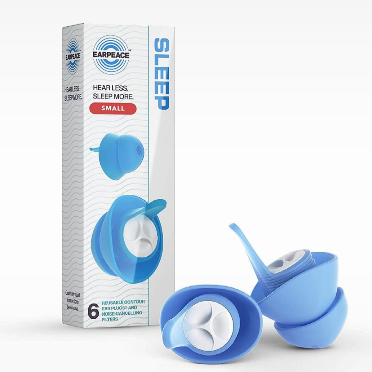EAR PEACE - Tapones de Oìdo Para Dormir Canal Auditivo Pequeños Antiruido de 30dB EARPEACE SLEEP SMALL
