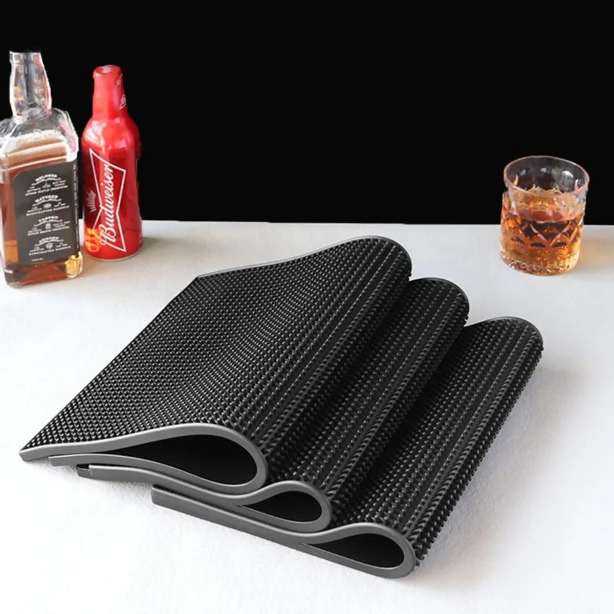 GENERICO - Bar mat tapete alfombra para cocteleria modelo grande y largo de PVC