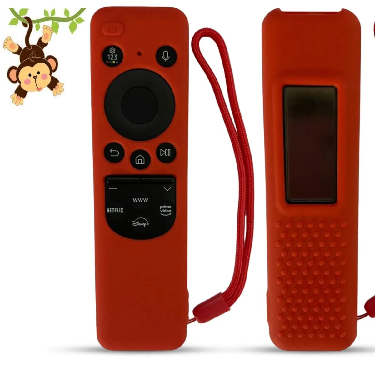 SIKAI - Funda Para Control Samsung Solar Smart Tv Modelo 2023- Rojo