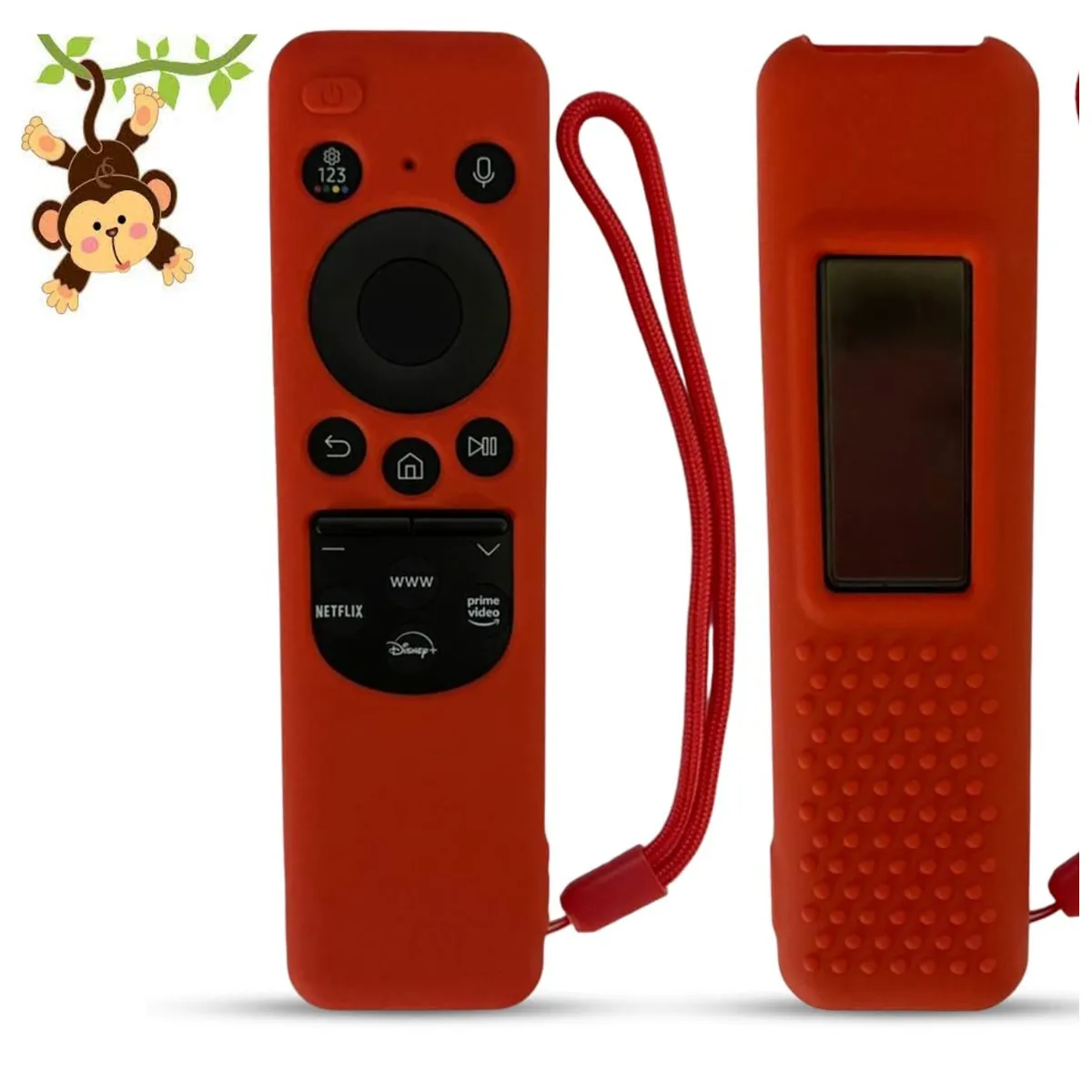 SIKAI - Funda Para Control Samsung Solar Smart Tv Modelo 2023- Rojo