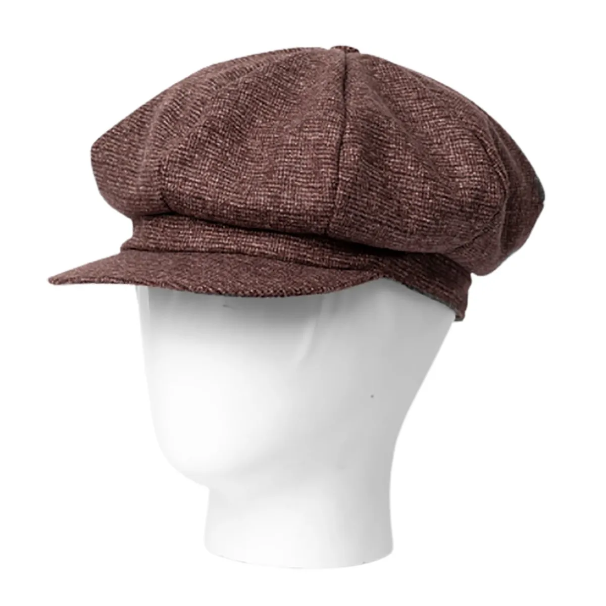 TODO GORROS PERU - Boina escocesa marron jaspeado unisex - TODO GORROS PERU