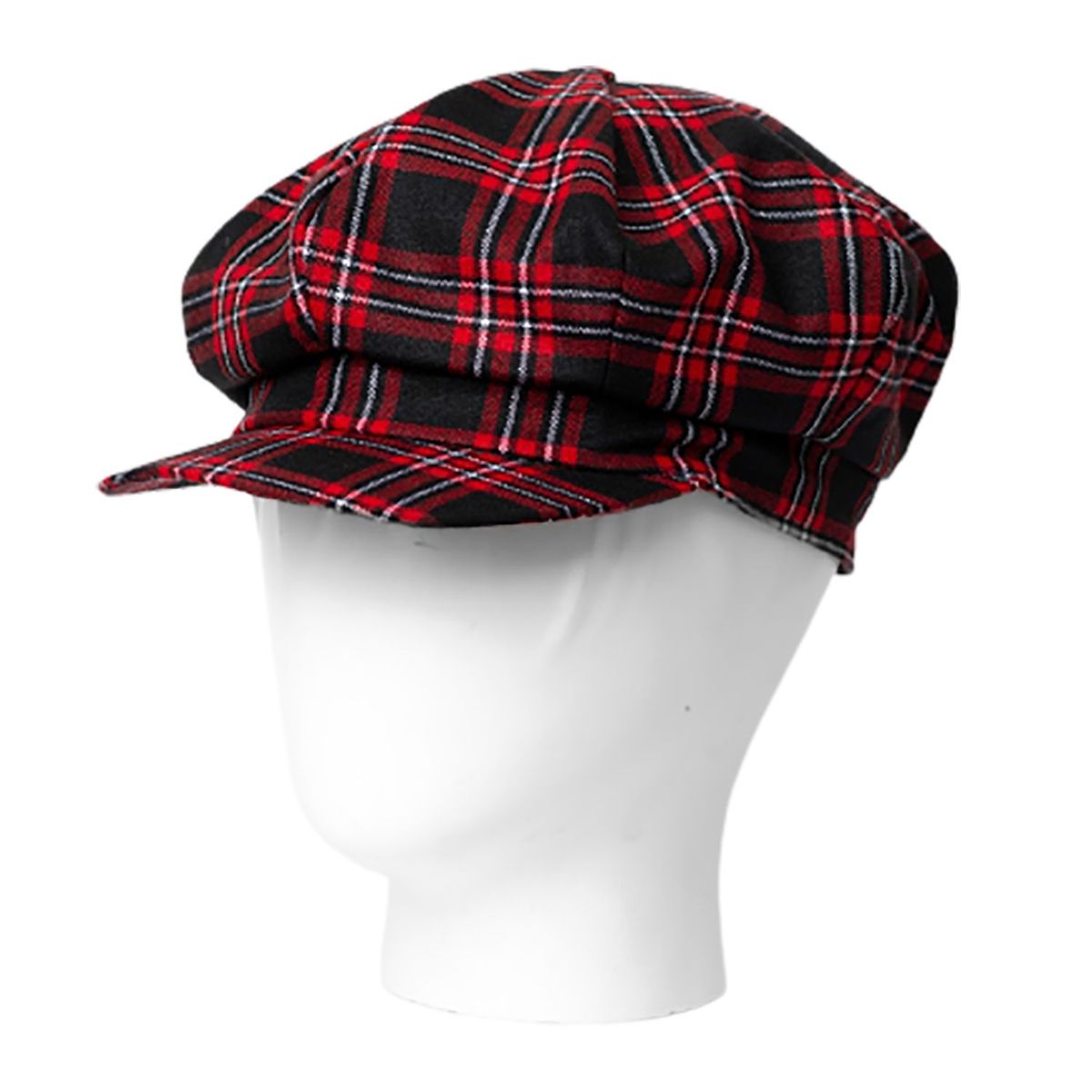 TODO GORROS PERU - Boina escocesa Black and Red unisex - TODO GORROS PERU