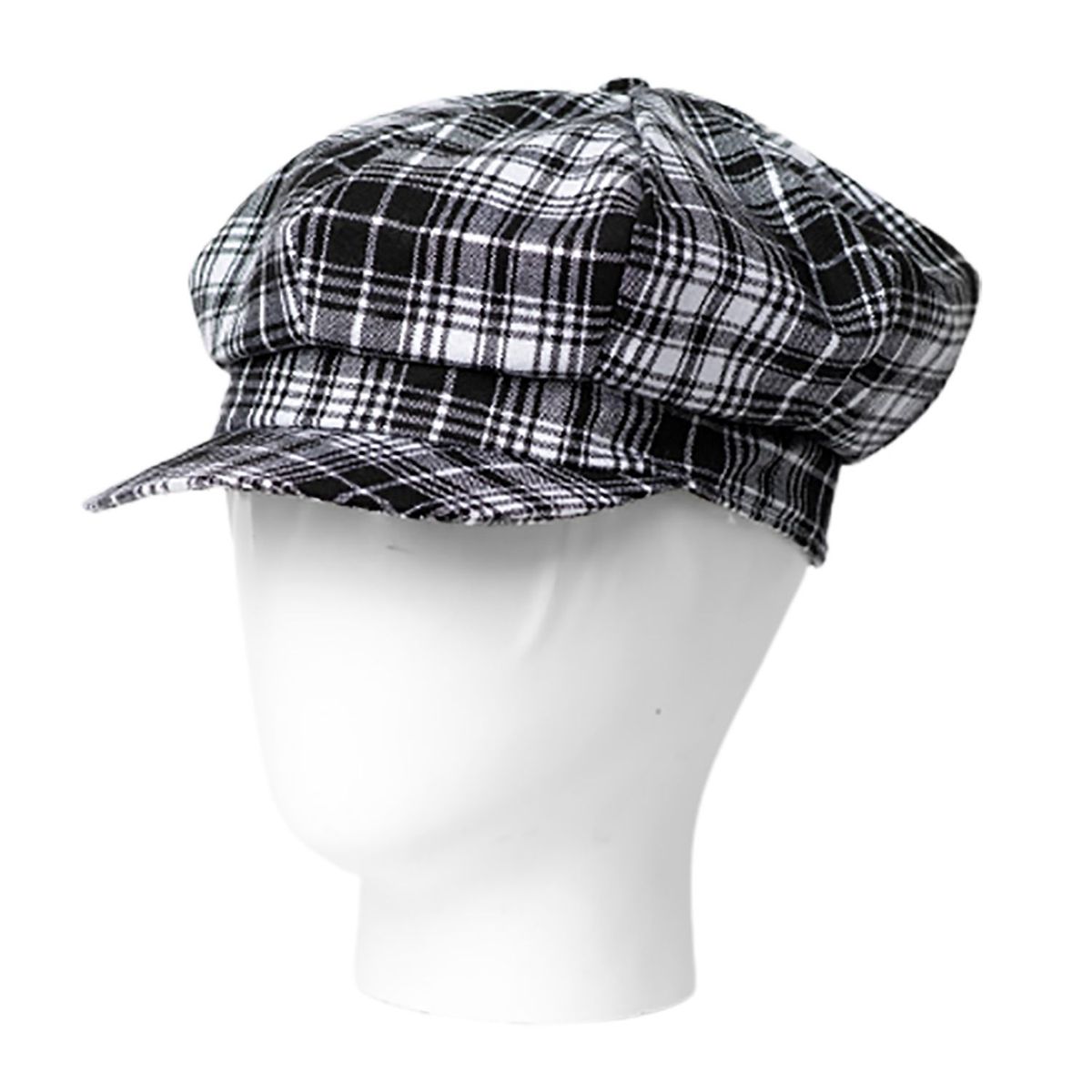 TODO GORROS PERU - Boina escocesa Black and White 2 unisex - TODO GORROS PERU