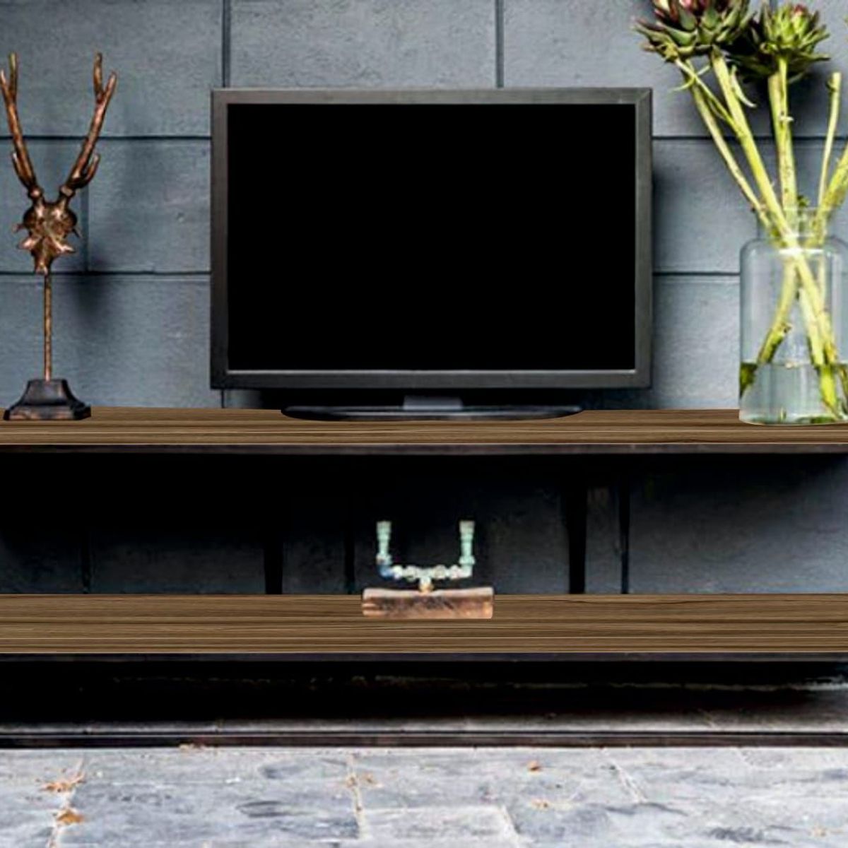 GENERICO - Mueble para TV 140x50x40 Color Nogal