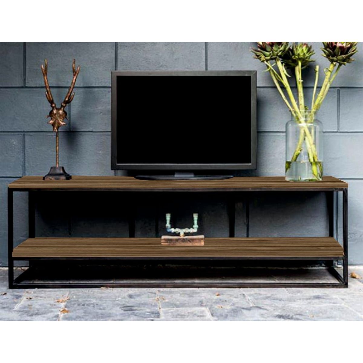 GENERICO - Mueble para TV 140x50x40 Color Nogal