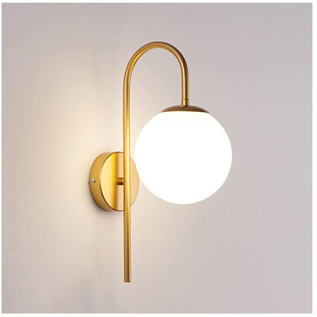 GENERICO - Lámpara de pared modelo bola de cristal