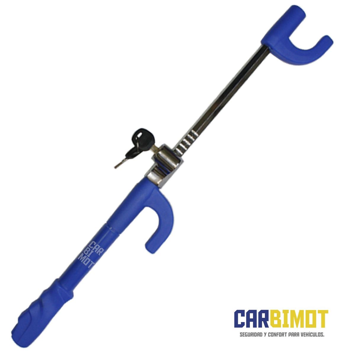 GENERICO - SEGURO BLOQUEO TRABA VOLANTE TIMON ANTIRROBO PARA AUTO