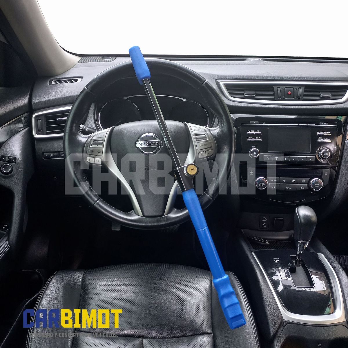 GENERICO - SEGURO BLOQUEO TRABA VOLANTE TIMON ANTIRROBO DE VEHICULOS