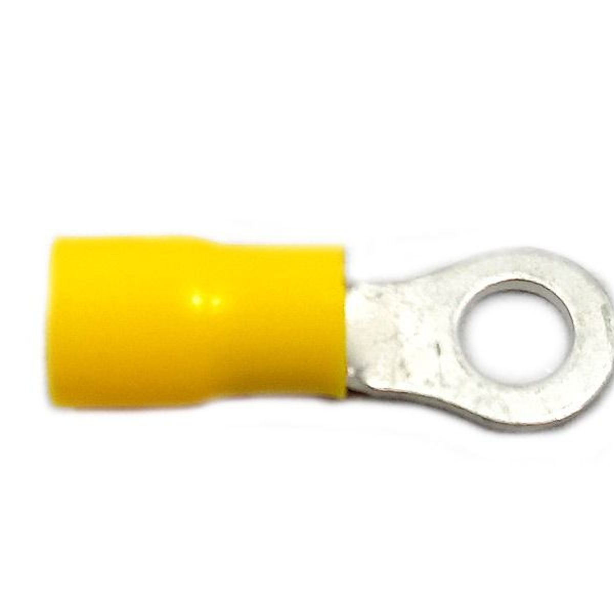 GENERICO - Terminal Aislado 1/4" Tipo Ojal Amarillo (Cable 12-10 awg) X 20 UND