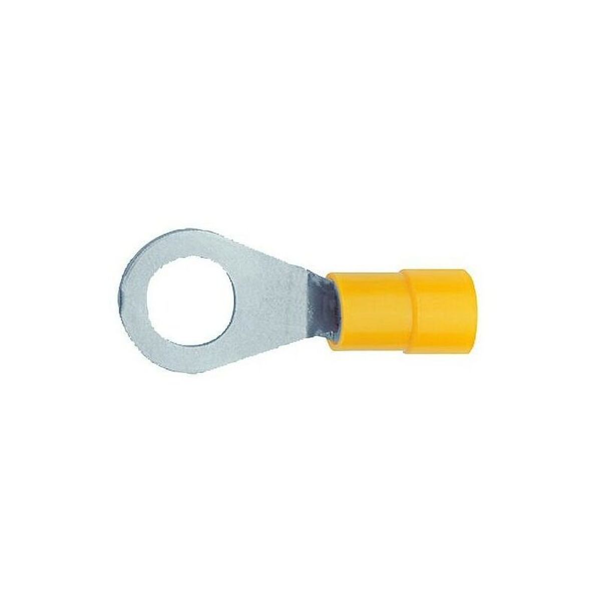 GENERICO - Terminal Aislado 1/4" Tipo Ojal Amarillo (Cable 12-10 awg) X 20 UND