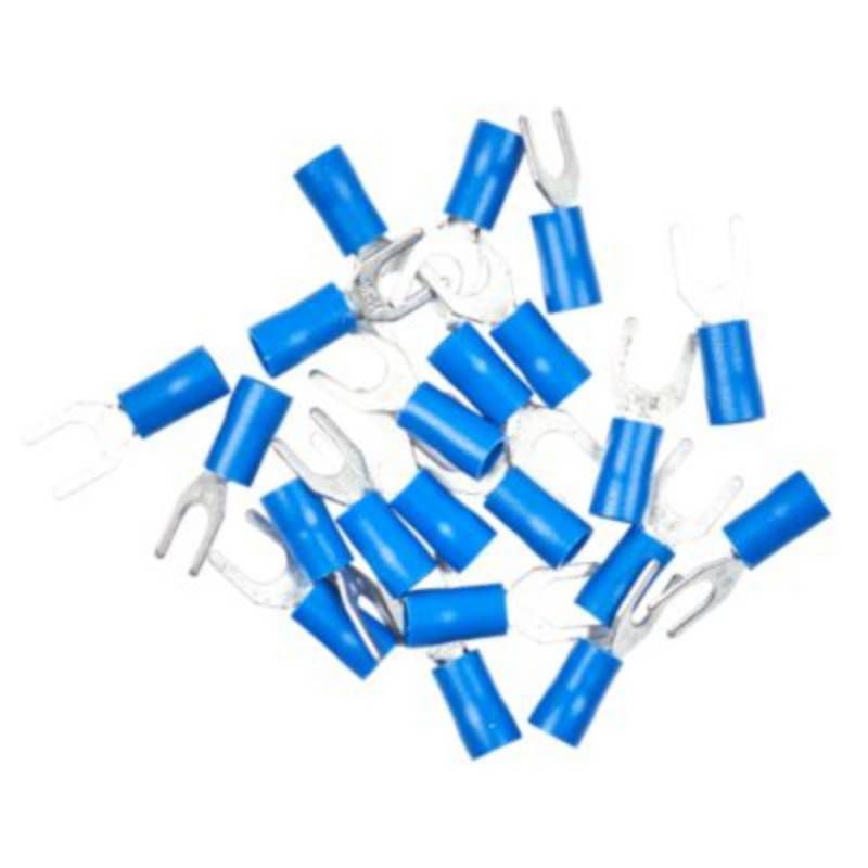 GENERICO - Terminal Aislado 532 Tipo Uña Azul Cable 16-14 awg X 20UND