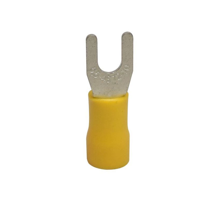 GENERICO - Terminal Aislado 5/32" Tipo Uña Amarillo (Cable12-10 awg) X 20 UND