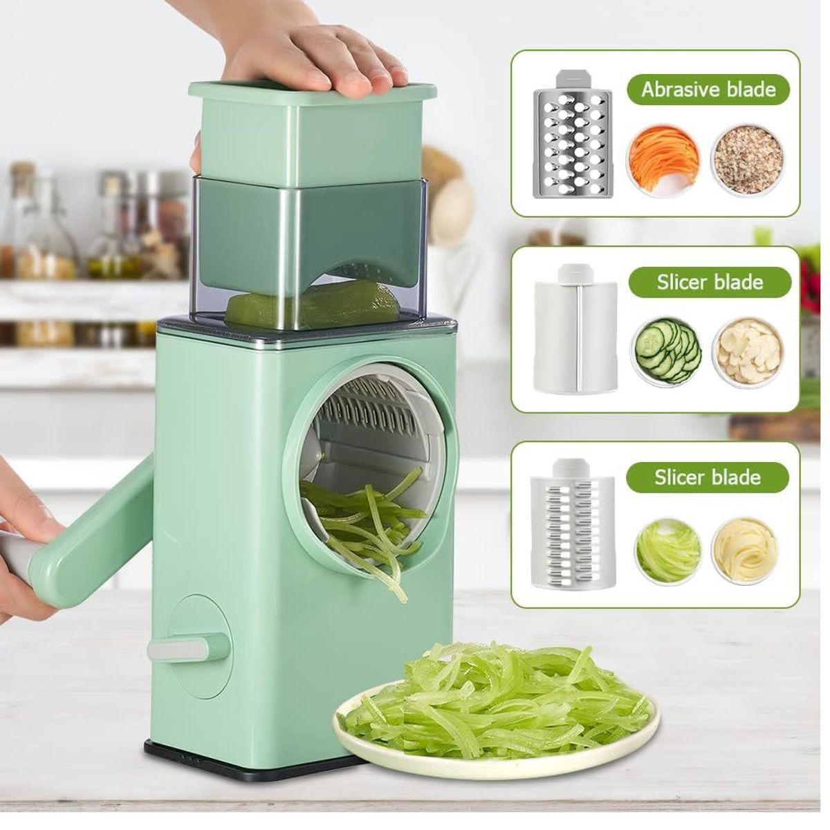 OEM - Picador Rayador Cortador Verdura Vegetales 3 En 1