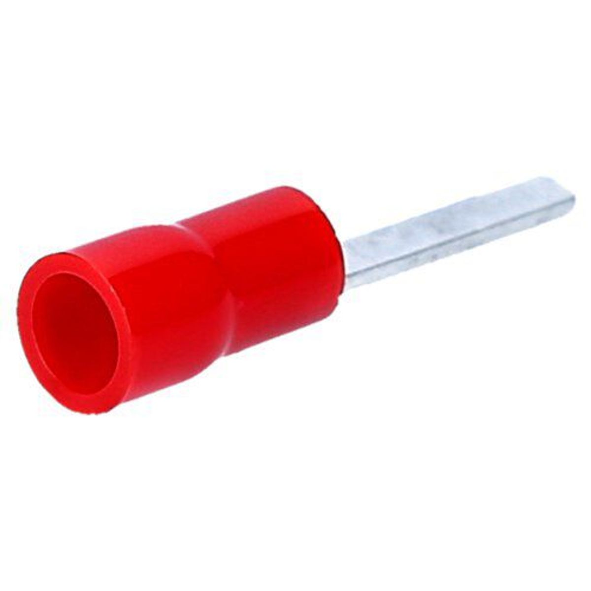 GENERICO - Terminal Aislado Nylon Tipo Pin ROJO (Cable 22-16 awg) X 20 UNID