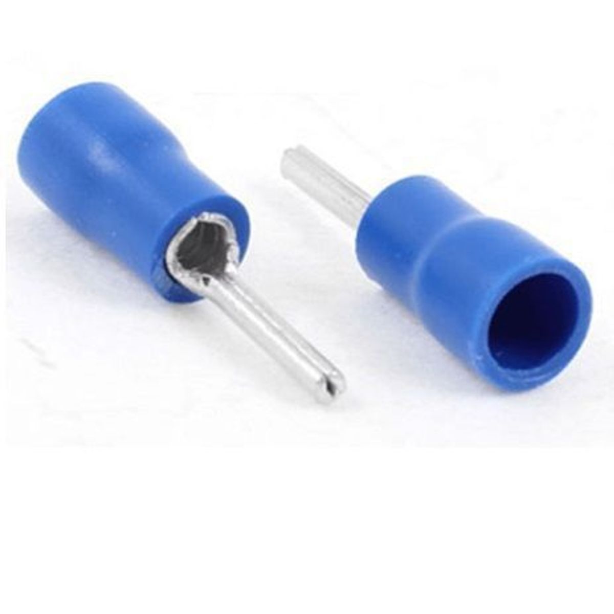 GENERICO - Terminal Aislado Nylon Tipo Pin AZUL (Cable 16-14 awg) X 20 UND
