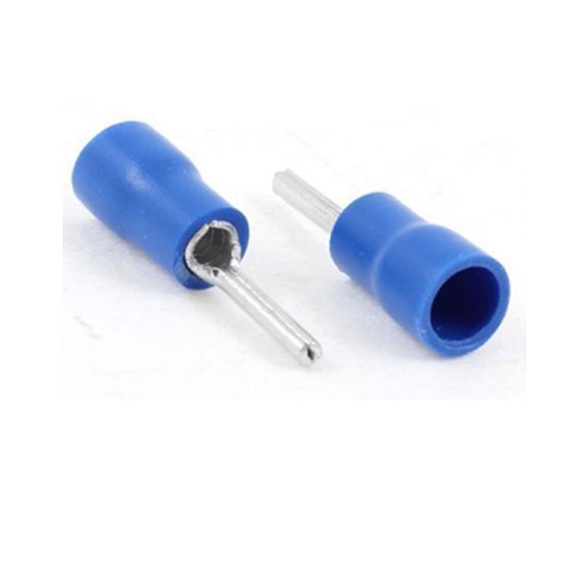GENERICO - Terminal Aislado Nylon Tipo Pin AZUL (Cable 16-14 awg) X 20 UND